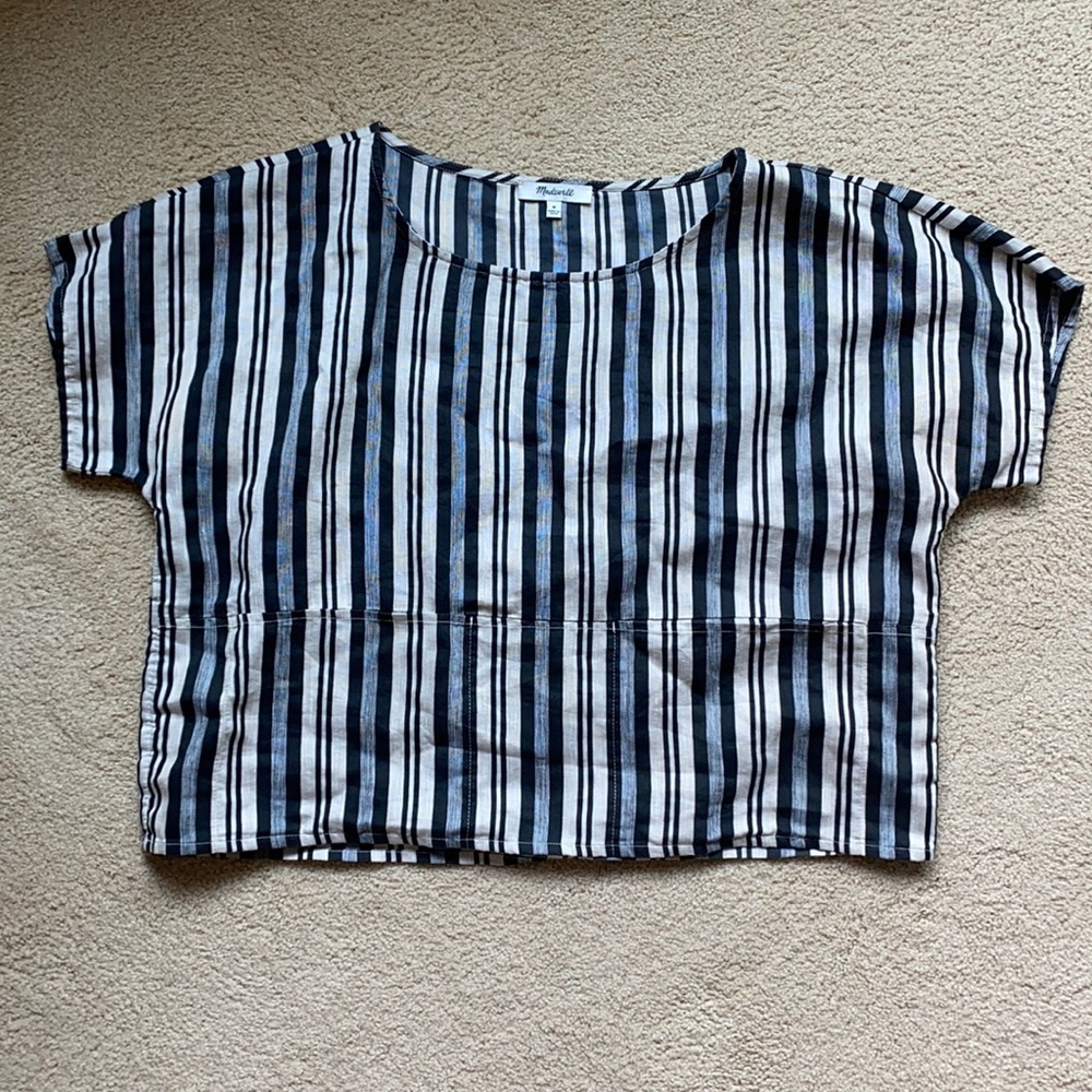 striped madewell shirt